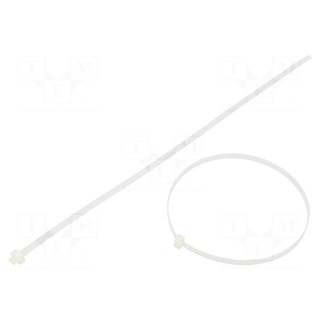 Cable tie | L: 279mm | W: 4.6mm | polyamide | 222N | natural | Ømax: 76mm
