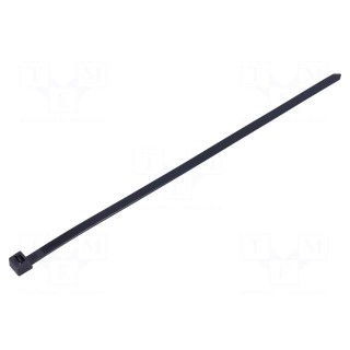 Cable tie | L: 300mm | W: 7.6mm | polyamide | 533N | black | Ømax: 83mm
