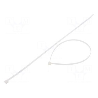 Cable tie | L: 350mm | W: 4.8mm | polyamide | 222N | natural | Ømax: 90mm