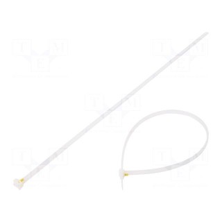 Cable tie | L: 360mm | W: 6.1mm | polyamide | 490N | natural | Ømax: 93mm