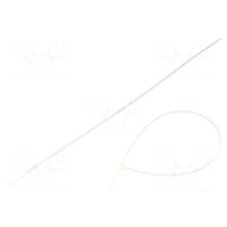 Cable tie | L: 365mm | W: 3.5mm | polyamide | natural | 100pcs | -35÷85°C