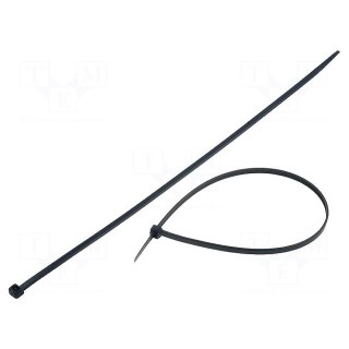 Cable tie | L: 368mm | W: 4.8mm | polyamide | 215.5N | black | Ømax: 102mm