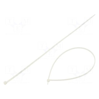 Cable tie | L: 370mm | W: 3.6mm | polyamide | 180N | natural | 100pcs.