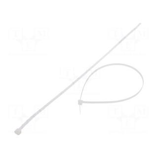 Cable tie | L: 370mm | W: 4.8mm | polyamide | 333N | natural | Ømax: 102mm
