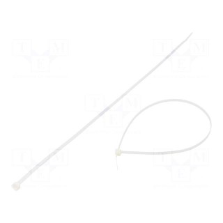 Cable tie | L: 380mm | W: 4.8mm | polyamide | 222N | natural | Ømax: 108mm