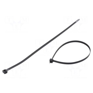Cable tie | L: 380mm | W: 7.6mm | polyamide | 667N | black | Ømax: 102mm