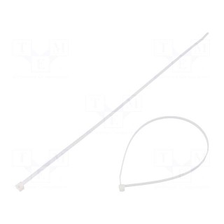 Cable tie | L: 390mm | W: 4.6mm | polyamide | 225N | natural | Ømax: 110mm