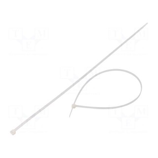 Cable tie | L: 450mm | W: 4.8mm | polyamide | 215.5N | natural