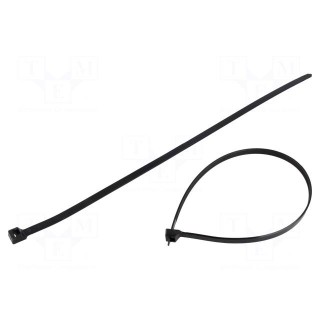 Cable tie | L: 450mm | W: 8.9mm | polyamide | 778N | black | Ømax: 127mm