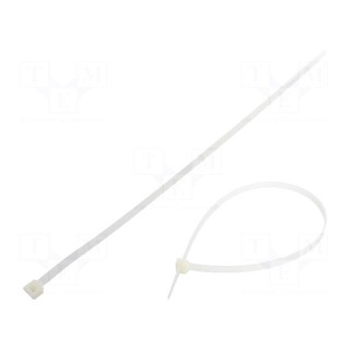 Cable tie | L: 500mm | W: 9mm | polyamide | 778N | natural | Ømax: 150mm
