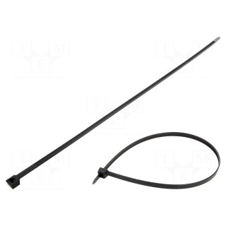 Cable tie | L: 530mm | W: 8.9mm | polyamide | 780N | black | Ømax: 150mm