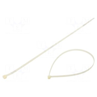 Cable tie | L: 540mm | W: 7.6mm | polyamide | 550N | natural | Ømax: 159mm