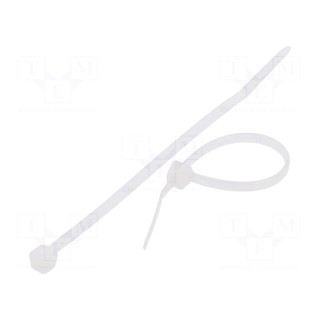 Cable tie | L: 60mm | W: 2.5mm | polyamide | 80N | natural | Ømax: 12.6mm