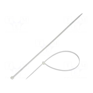 Cable tie | L: 650mm | W: 9mm | polyamide | 778N | natural | Ømax: 190mm