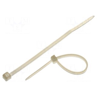 Cable tie | L: 80mm | W: 2.4mm | polyamide | 78.5N | natural | Ømax: 19mm