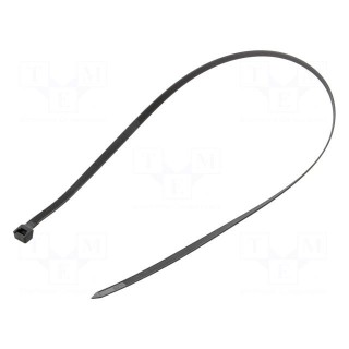 Cable tie | L: 810mm | W: 9mm | polyamide | 800N | black | Ømax: 245mm