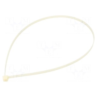 Cable tie | L: 810mm | W: 9mm | polyamide | 800N | natural | Ømax: 245mm