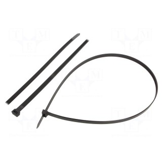 Cable tie | L: 890mm | W: 12.5mm | polyamide | 1112N | black | Ømax: 254mm
