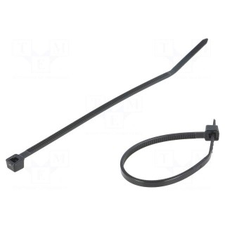 Cable tie | L: 99mm | W: 2.5mm | polyamide | 80N | black | Ømax: 22mm