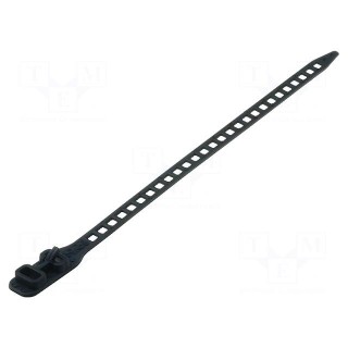 Cable tie | multi use | L: 180mm | W: 7mm | polyurethane | 57N | black