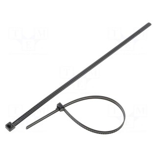 Cable tie | multi use | L: 195mm | W: 4.7mm | polyamide | 245N | black