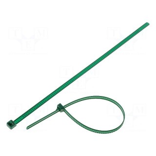 Cable tie | multi use | L: 195mm | W: 4.7mm | polyamide | 245N | green