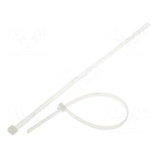 Cable tie | multi use | L: 195mm | W: 4.7mm | polyamide | 245N | natural