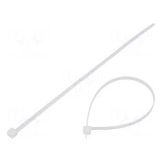 Cable tie | multi use | L: 250mm | W: 4.6mm | polyamide | 200N | natural