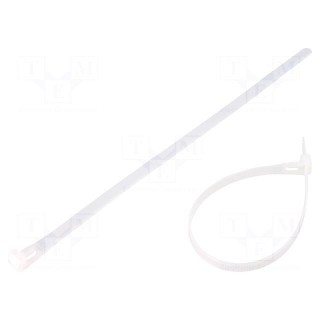 Cable tie | multi use | L: 250mm | W: 7.2mm | polyamide | natural