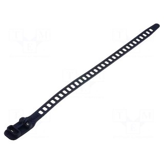 Cable tie | multi use | L: 260mm | W: 11mm | polyurethane | 123N | black