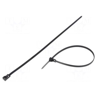 Cable tie | multi use | L: 280mm | W: 4.8mm | polyamide | 222N | black