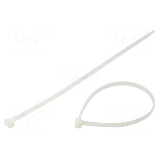 Cable tie | multi use | L: 340mm | W: 7.6mm | polyamide | 535N | natural