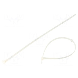 Cable tie | multi use | L: 450mm | W: 7.2mm | polyamide | natural