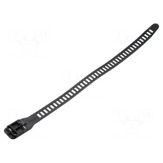 Cable tie | multi use | L: 580mm | W: 28mm | polyurethane | 360N | black