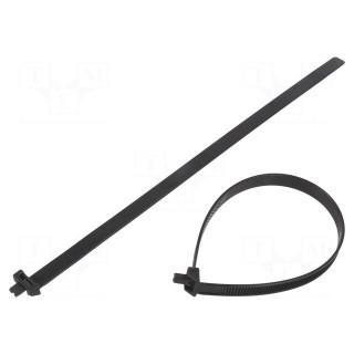 Cable tie | multi use | polyamide | black
