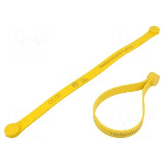 Cable tie | multi use,with magnetic closure | L: 330mm | W: 15mm