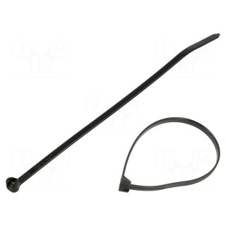 Cable tie | with a metal clasp | L: 140mm | W: 3.6mm | polyamide | 178N