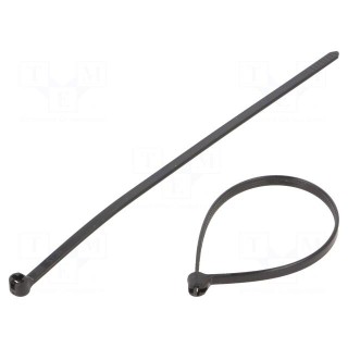 Cable tie | with a metal clasp | L: 140mm | W: 3.6mm | polyamide | 250N