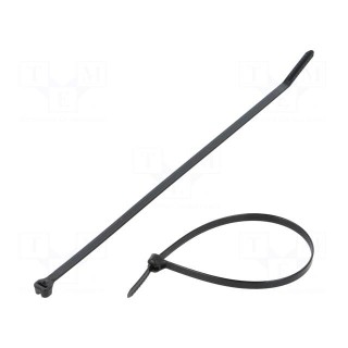 Cable tie | with a metal clasp | L: 203mm | W: 4.7mm | polyamide | 222N