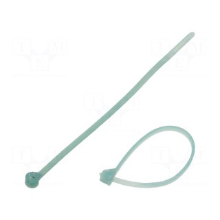 Cable tie | with a metal clasp | L: 92mm | W: 2.3mm | E/TFE | UL94V-0