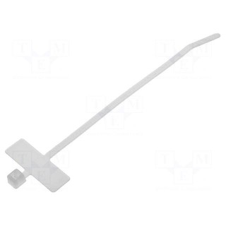Cable tie | with label | L: 100mm | W: 2.3mm | polyamide | 80N | natural