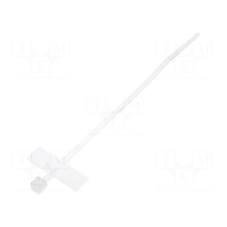 Cable tie | with label | L: 100mm | W: 2.5mm | polyamide | 78.5N | natural