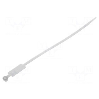 Cable tie | with label | L: 220mm | W: 4.8mm | polyamide | 220N | natural
