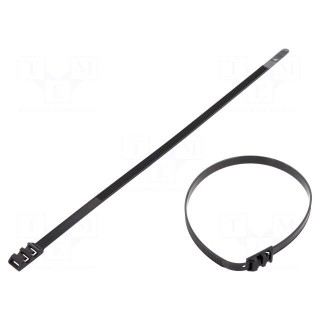 Cable tie | with low profile head | L: 355mm | W: 9mm | polyamide | 530N