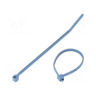 Cable tie | with metal | L: 100mm | W: 2.5mm | polyamide | 80N | Ømax: 22mm