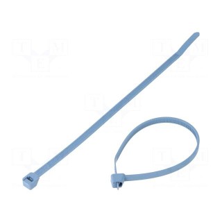 Cable tie | with metal | L: 186mm | W: 4.8mm | polyamide | 222N | -40÷85°C