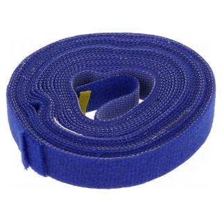 Velcro tie | L: 4m | W: 16mm | blue | Package: reel