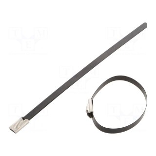 Cable tie | L: 125mm | W: 4.6mm | stainless steel AISI 304 | 450N