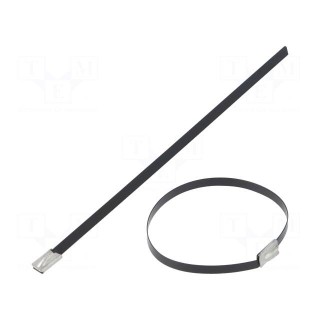 Cable tie | L: 157mm | W: 4.6mm | acid resistant steel AISI 316 | 445N