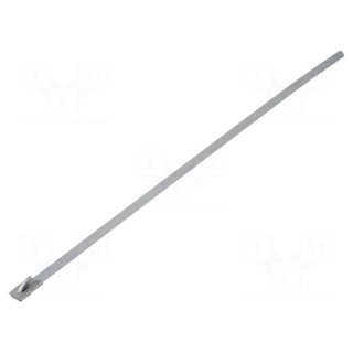Cable tie | L: 200mm | W: 4.5mm | stainless steel | V: with ball lock